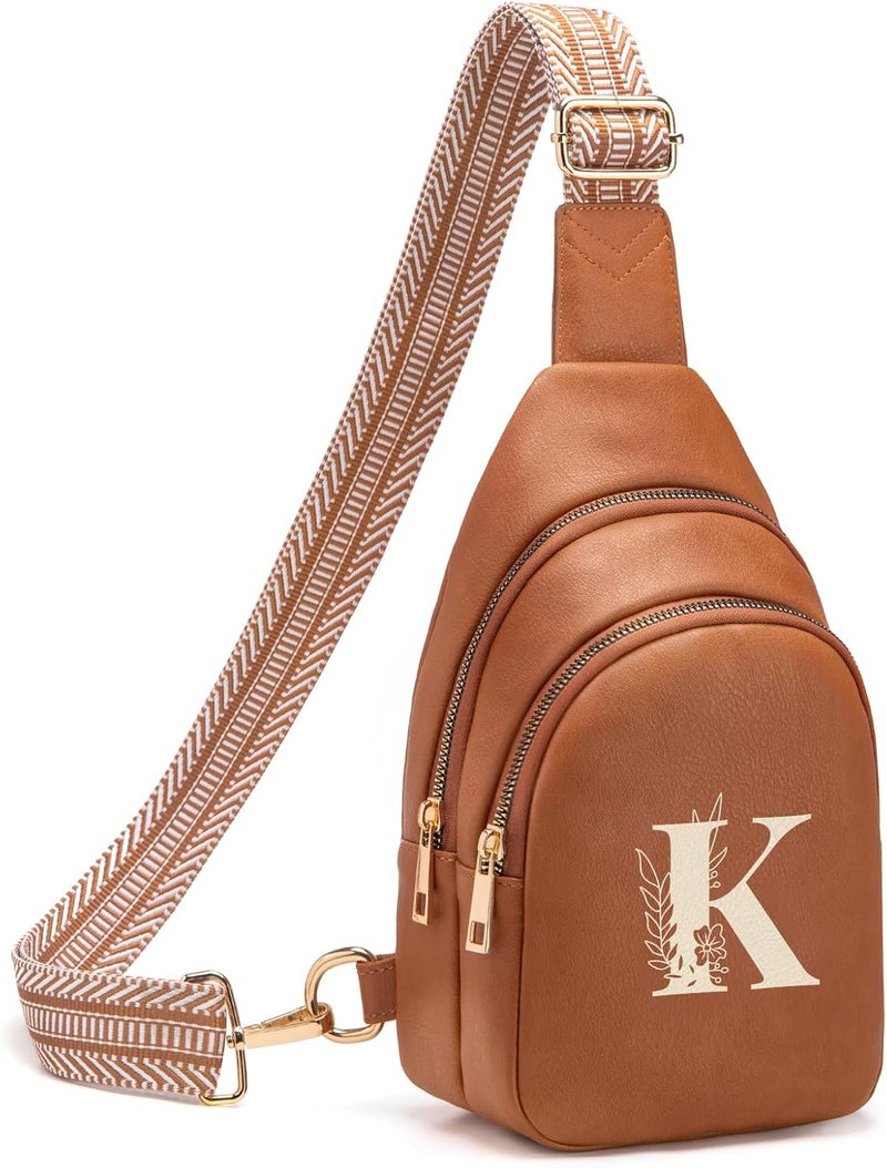 Viverte Crossbody Bags for Women Initial Sling Bag Cross Body Fanny Packs Personalized Gifts for Mom Women Wife - Image 1